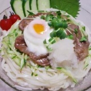 冷やし肉うどん